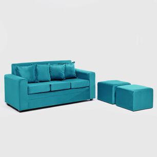 Sof&aacute; Almore Paris + 2 Pouf / 5 Cuerpos