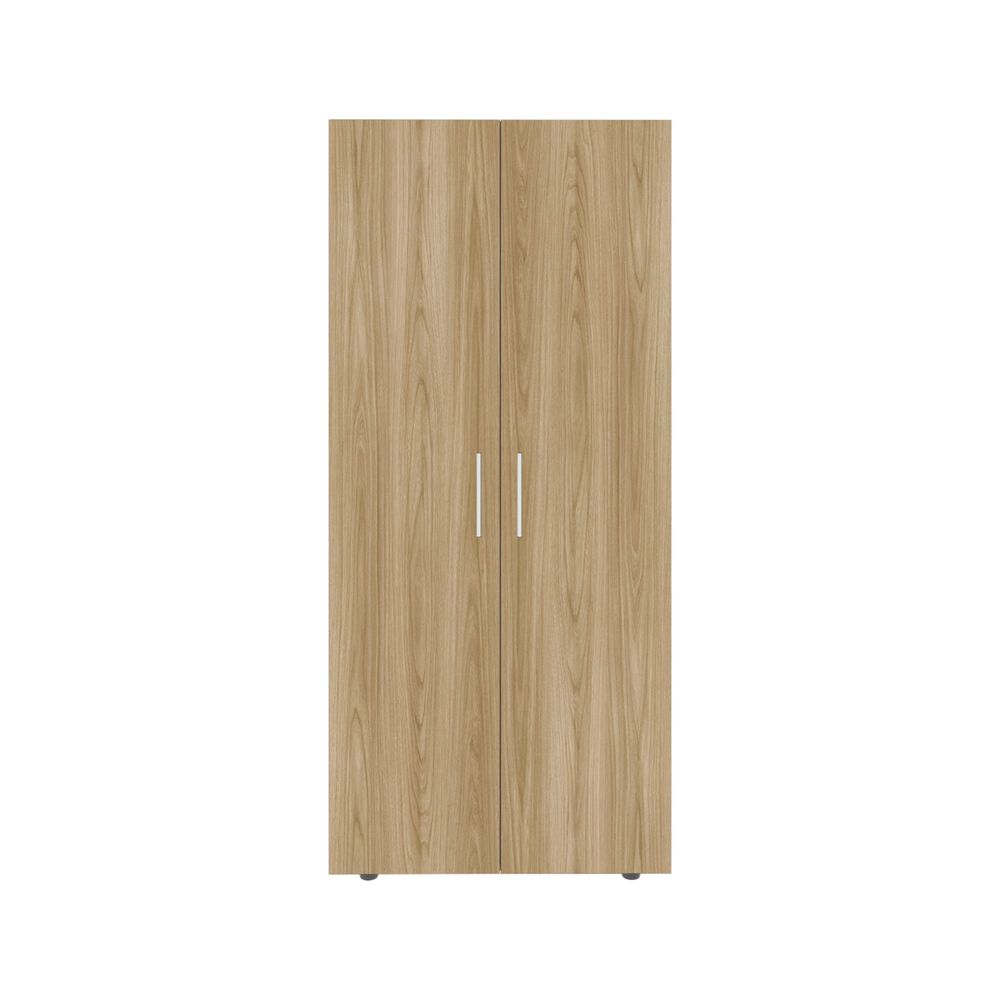 Closet 2 Puertas Fm Melamina Café Claro Y Blanco 180x80x48 Cm image number 3.0