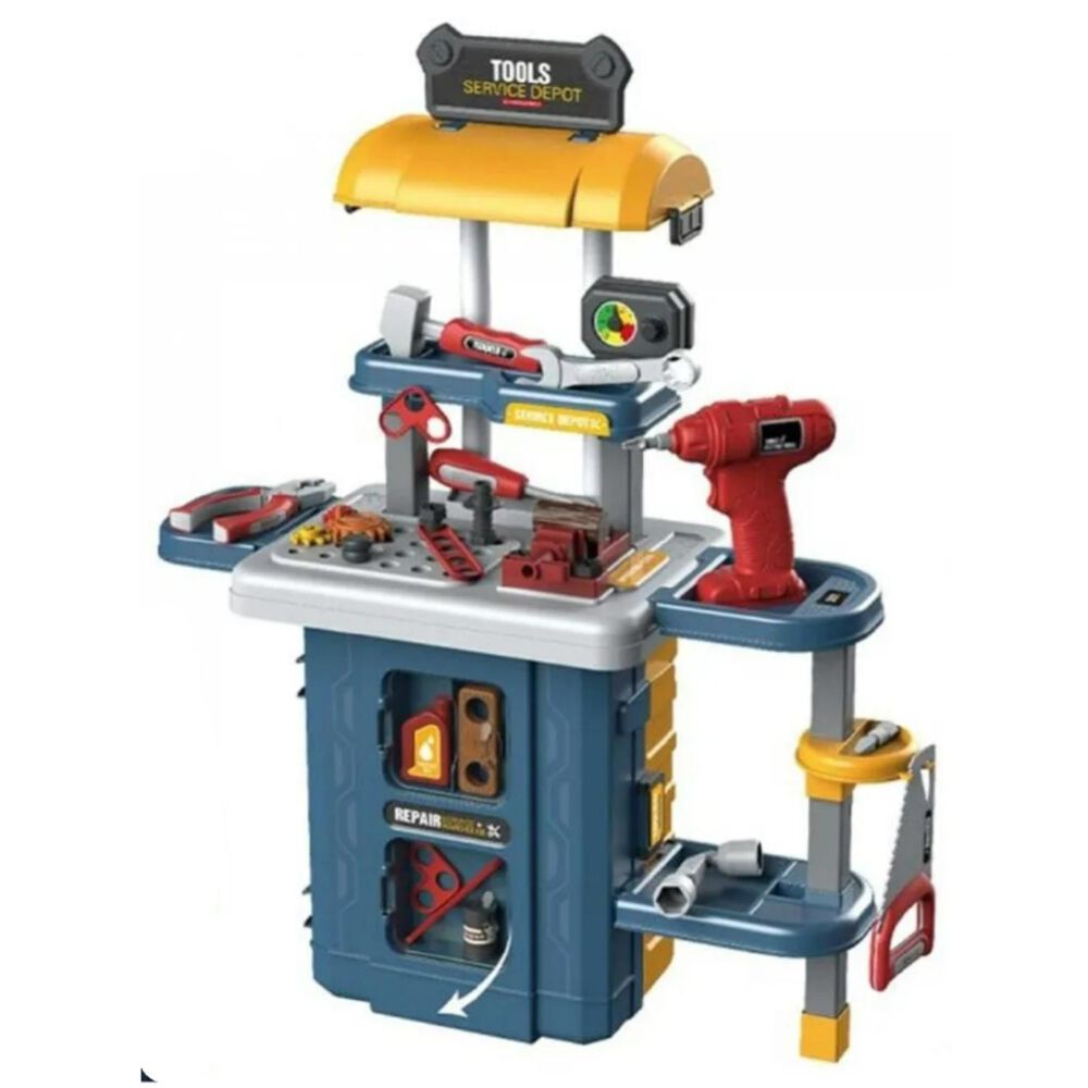 Juguete Set Maleta Herramientas 46 Piezas 3 En 1 Azul Infantil image number 0.0