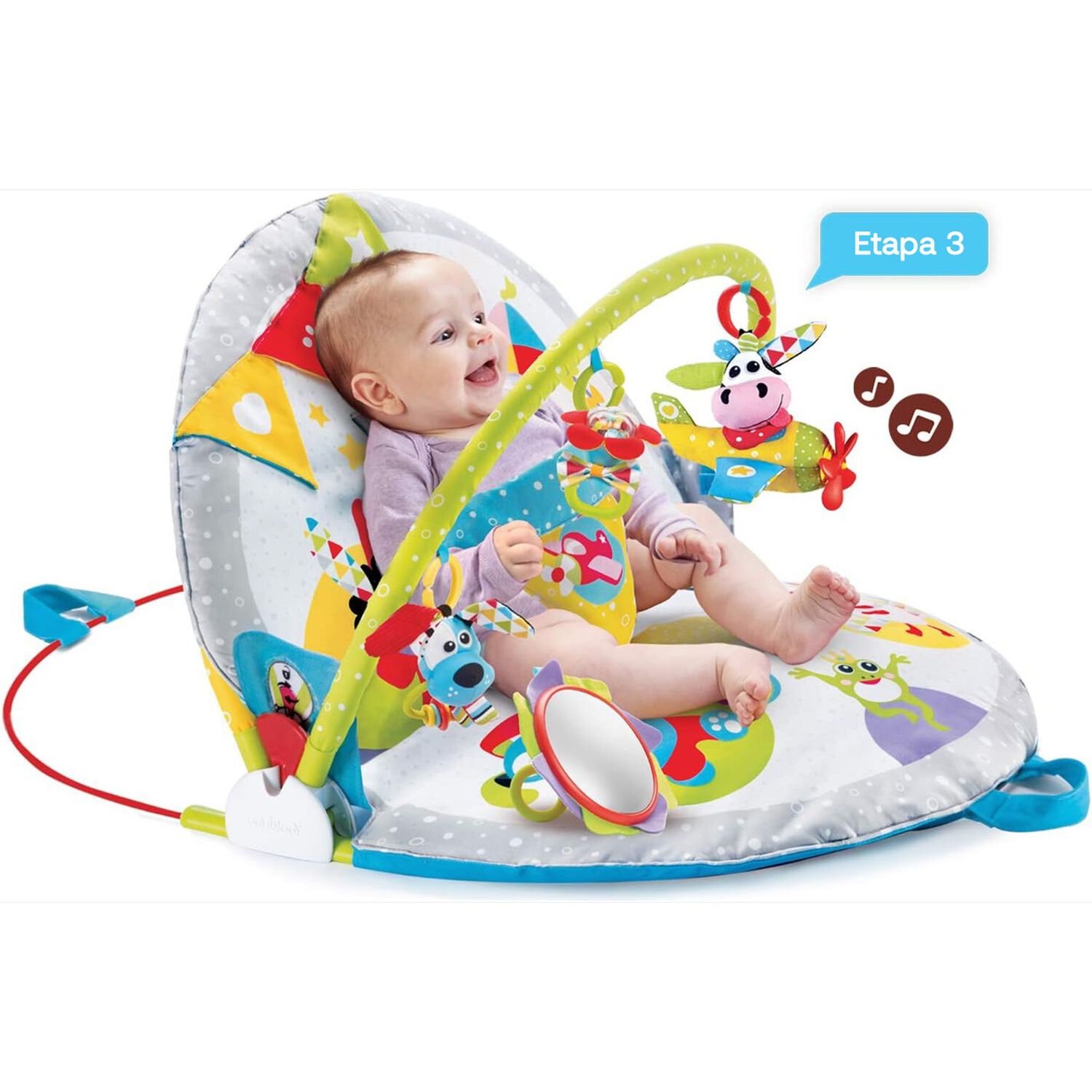 Gimnasio Interactivo Beb&eacute;s Gymotion Lay To Sit-up Play Yookidoo image number 3.0