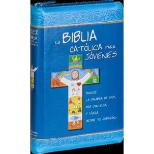 Biblia Católica Para Jóvenes 2 Tintas Jr Símil Piel Cremalle