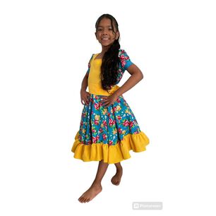 Vestido De Huasa Ni&ntilde;a Talla 8