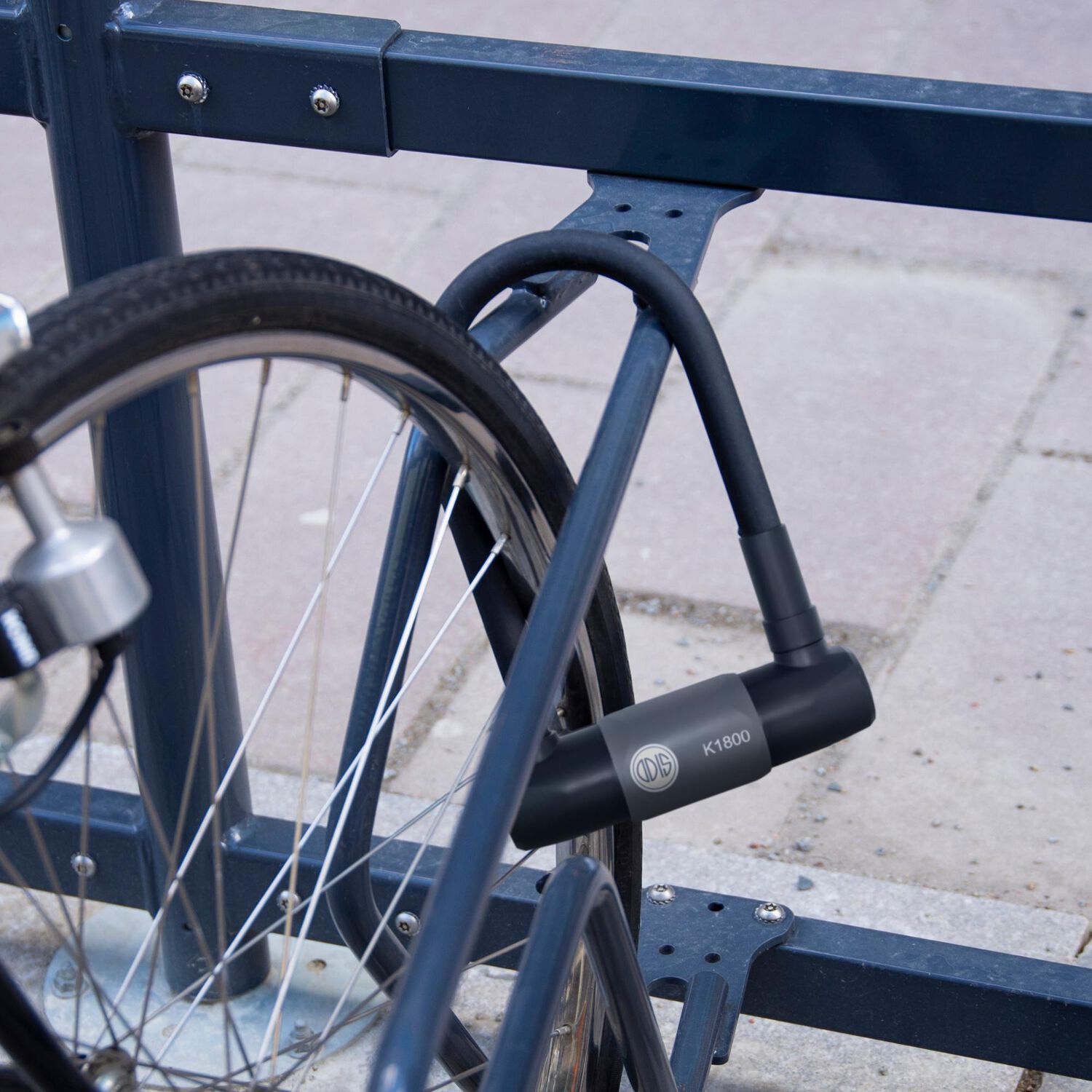 Candado Bicicleta U Lock Odis Bike K1800 18x186mm Llave Disco image number 2.0