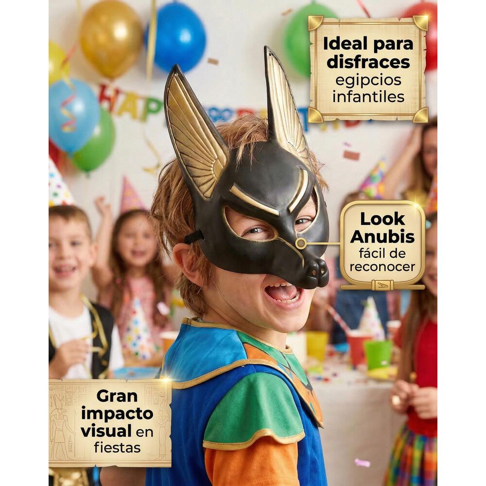 Accesorio Cosplay Mascara Anubis Egipto image number 9.0