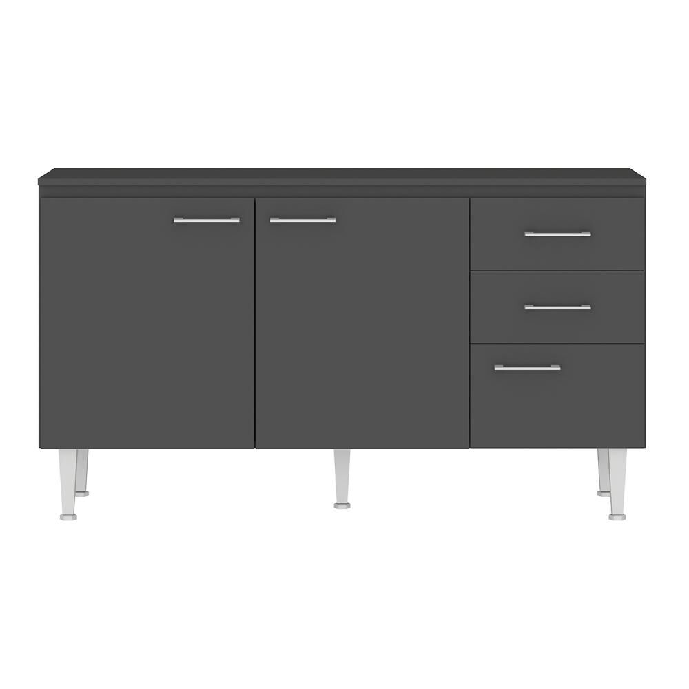 Mueble De Cocina Base Vekkahome Opie Grafito 140 Cm image number 4.0