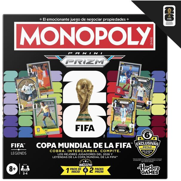 Juego De Mesa Monopoly Panini Prizm Copa Mundial De La Fifa