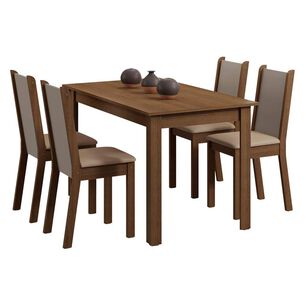 Juego De Comedor Vekkahome Pia / 4 Sillas