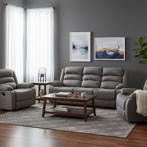 Living Reclinable 1 Sof&aacute; 3 Cuerpos + 2 Bergers New Praga