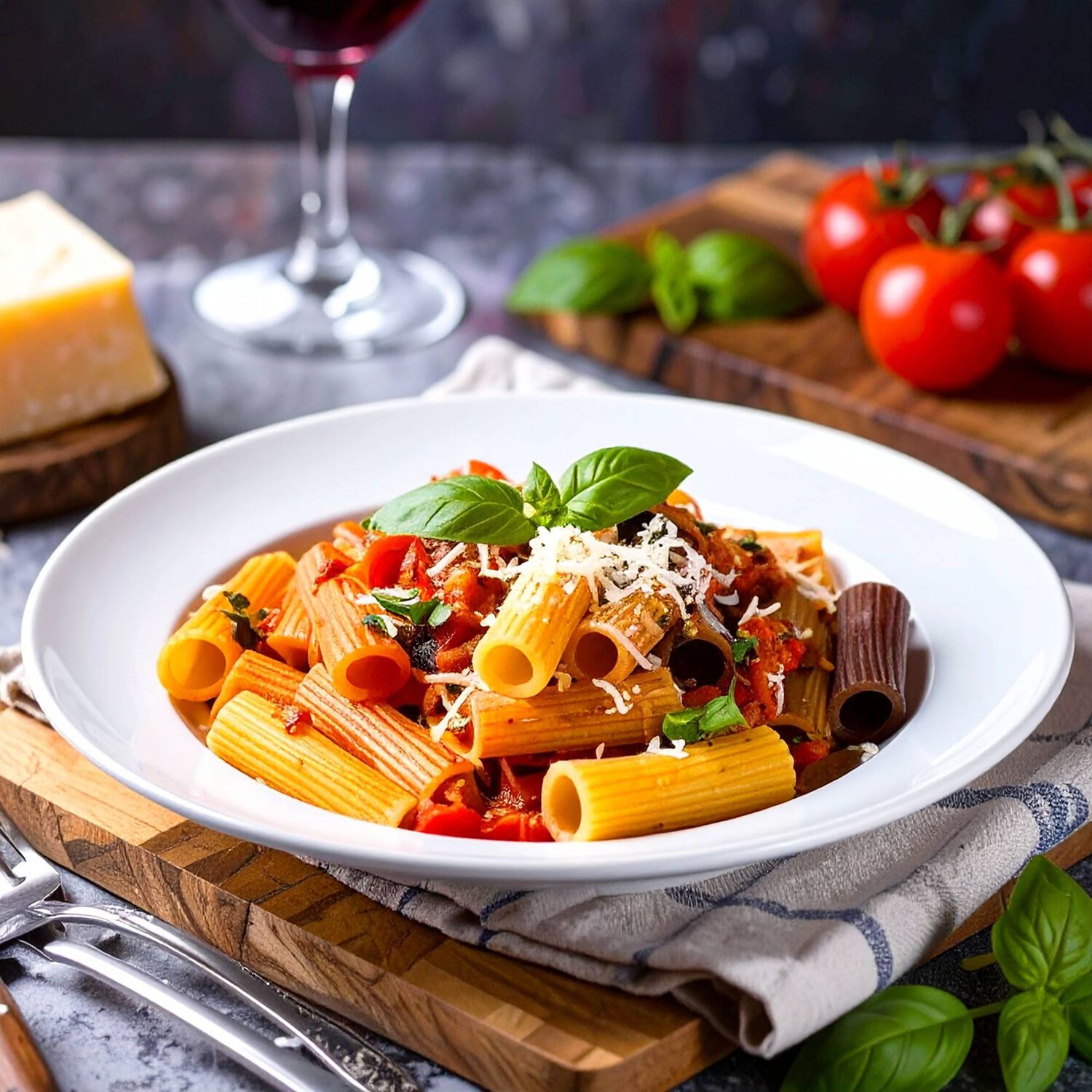 Pr Gran Cucina Rigatoni Arlecchino Multicolor 1 X 500 Gr image number 3.0