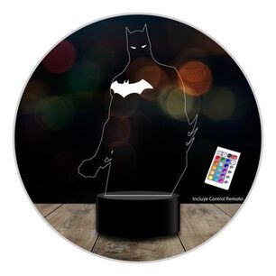Lampara 3d Batman 2 Murci&eacute;lago Control Remoto
