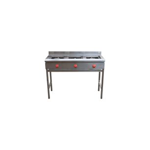 Anafe 3 Quemadores Inox Glp