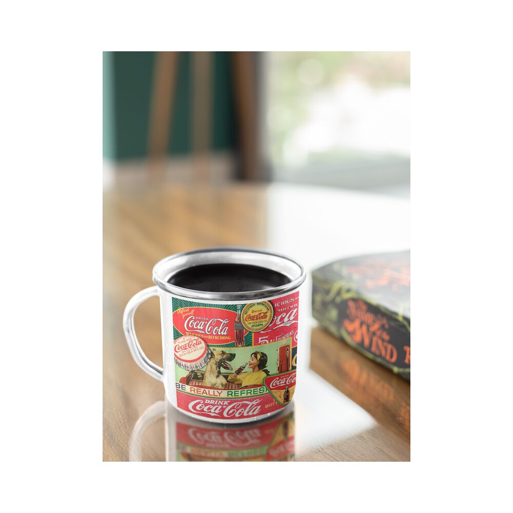 Taza Enlozada Lechera Coca-cola Vintage image number 2.0