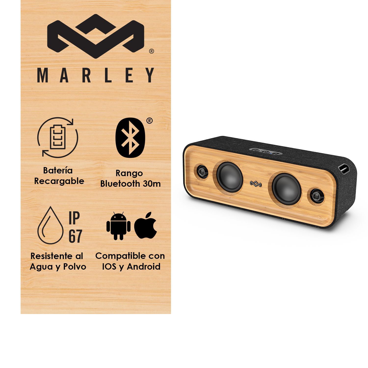 Parlante Bluetooth Get Together 2 House Of Marley image number 2.0