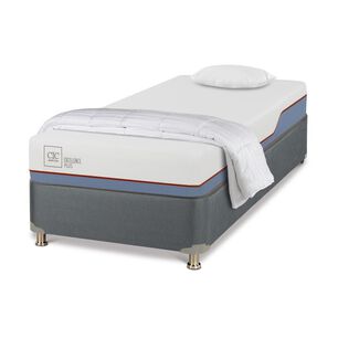 Cama Americana Cic Excellence Plus / 1 Plaza / Base Normal + Textil