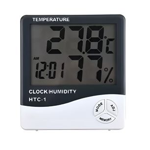 Term&oacute;metro Indoor Htc-1 10cm Medici&oacute;n Precisa Blanco