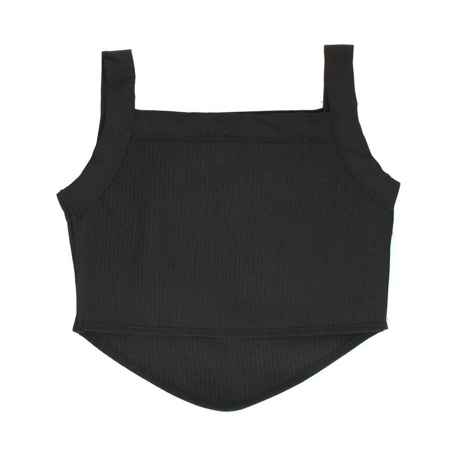 Polera Crop Basta En V Sin Mangas Cuello Recto Mujer Rolly Go image number 1.0