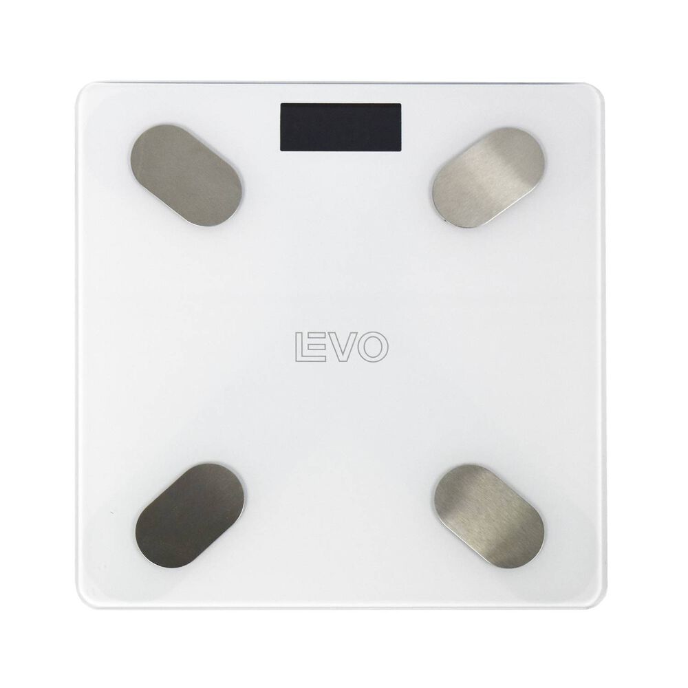 Pesa Digital Balanza Ba&ntilde;o Bluetooth Blanca Inteligente Levo image number 0.0