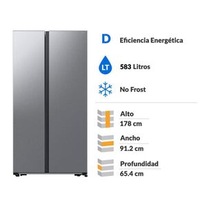 Refrigerador Side By Side Samsung RS57DG4000M9ZS / No Frost / 583 Litros / D