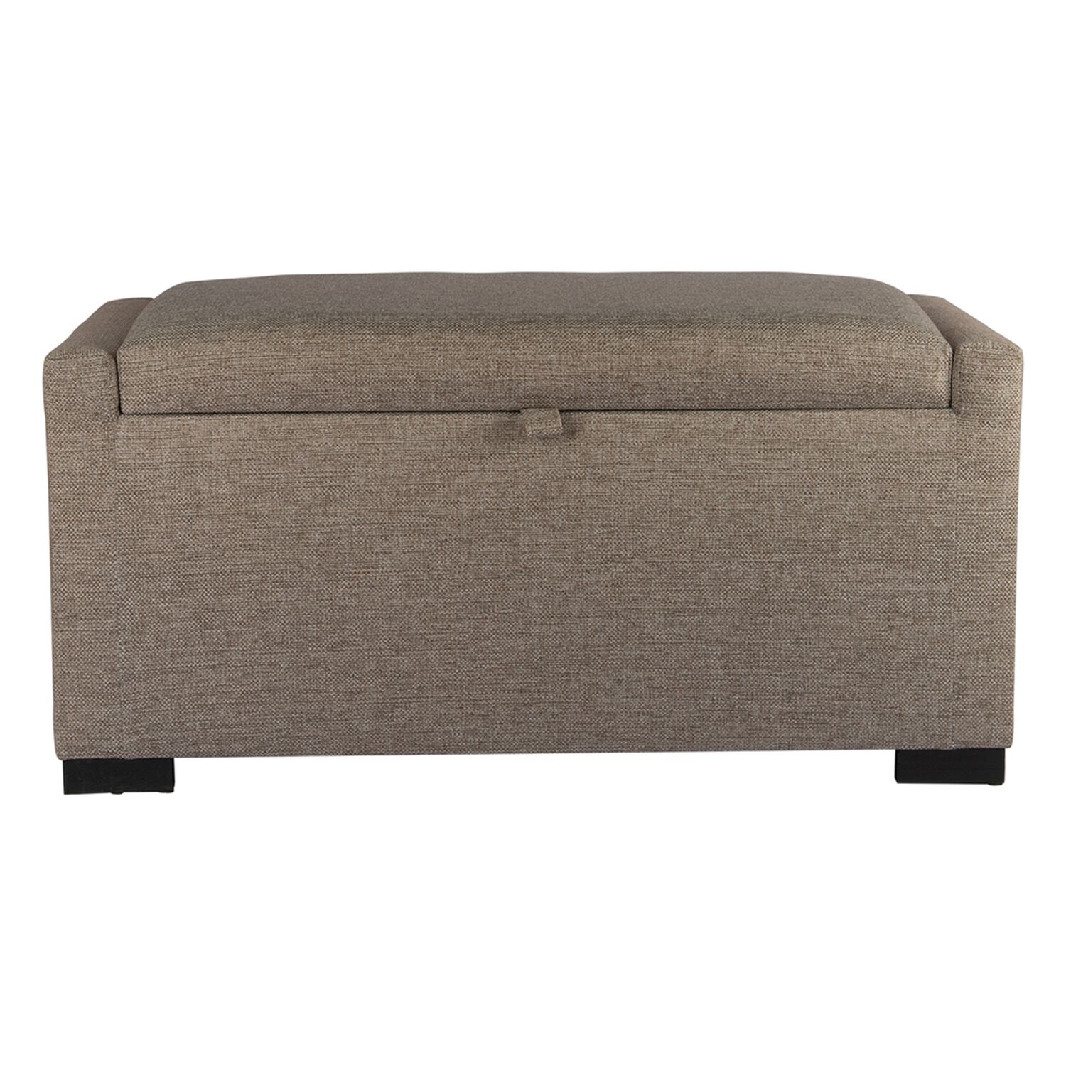 Banqueta Con Ba&uacute;l Leyzy Gris Beige Delta 40x55x105 Cm M&aacute;xima Design image number 0.0