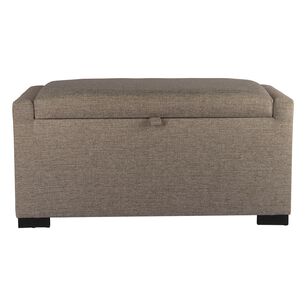 Banqueta Con Ba&uacute;l Leyzy Gris Beige Delta 40x55x105 Cm M&aacute;xima Design