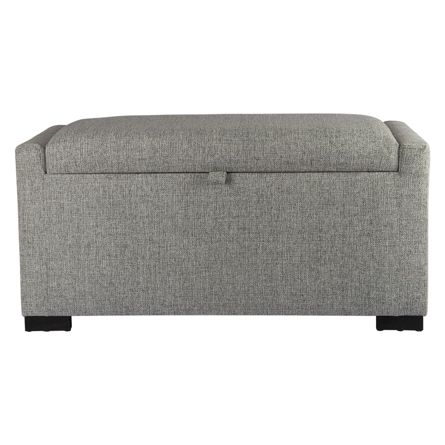 Banqueta Con Ba&uacute;l Leyzy Gris Claro Omega 40x55x105 Cm M&aacute;xima Design image number 0.0