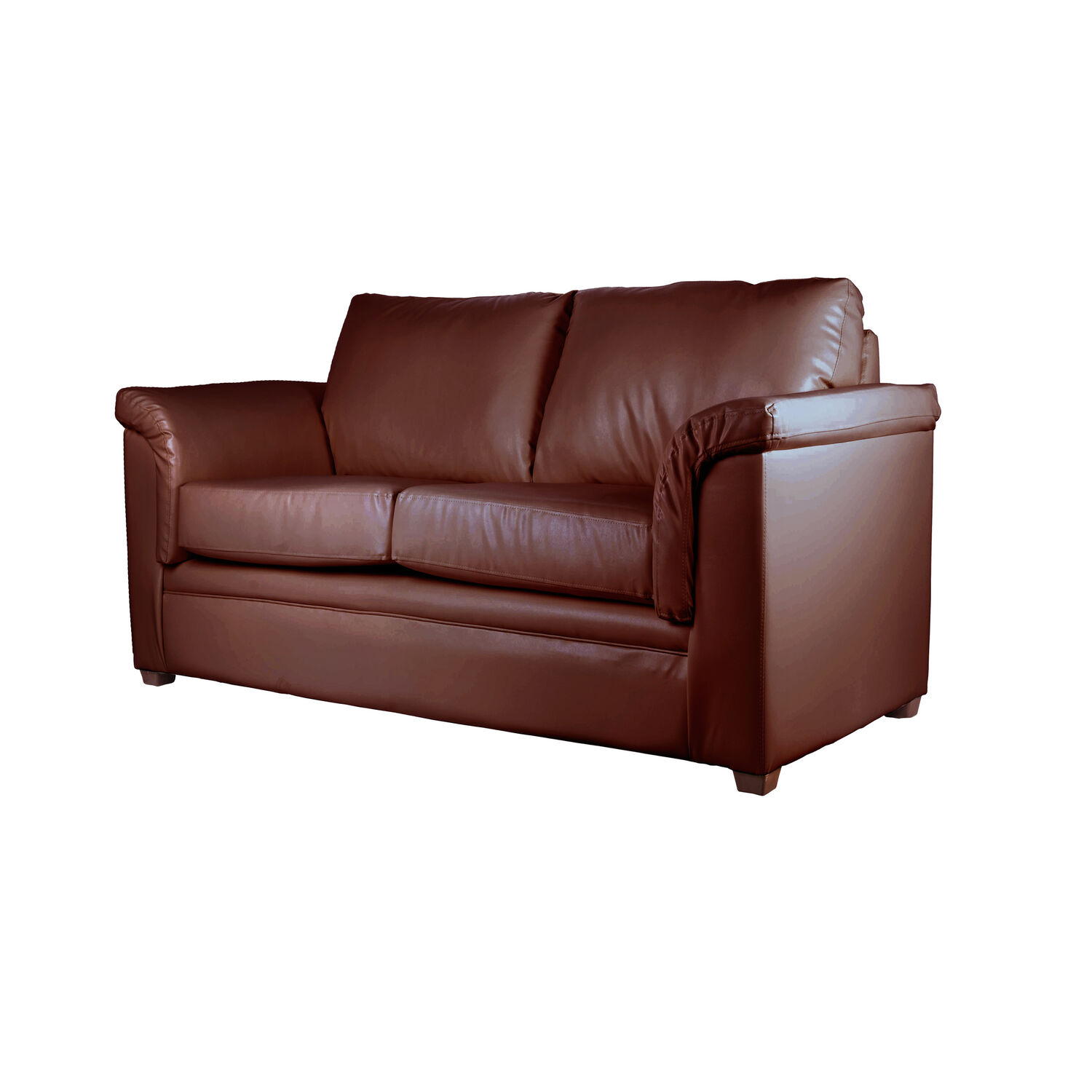 Sofa Ancona 3 Cuerpos Pu Grano Chocolate image number 1.0