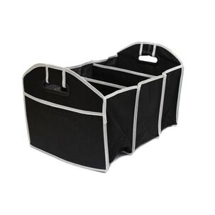 Bolso Organizador De Auto Desplegable Color Negro