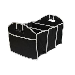 Bolso Organizador De Auto Desplegable Color Negro