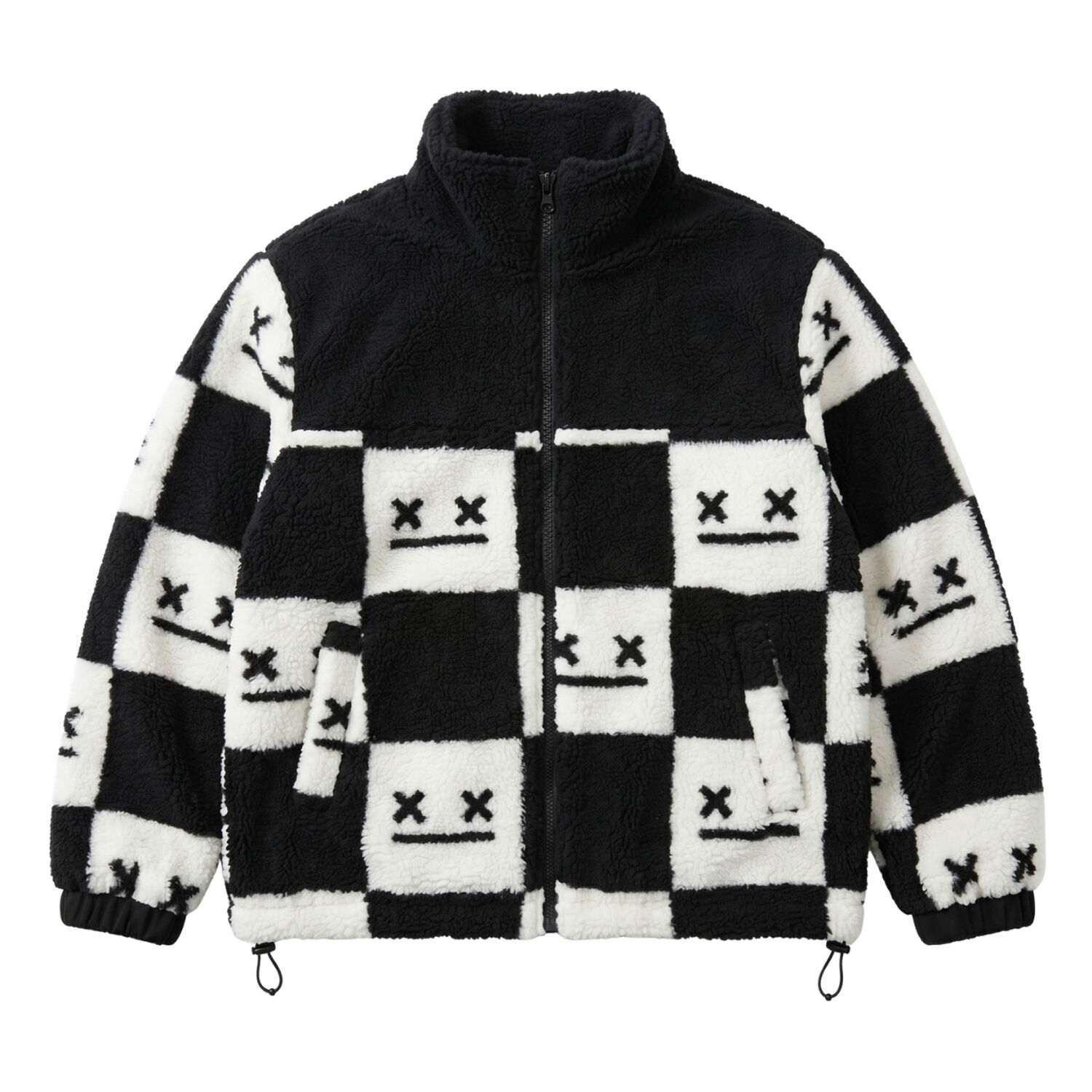 Chaqueta Polar Chiporro Aesthetic Dise&ntilde;o Cuadricula Urbano image number 3.0