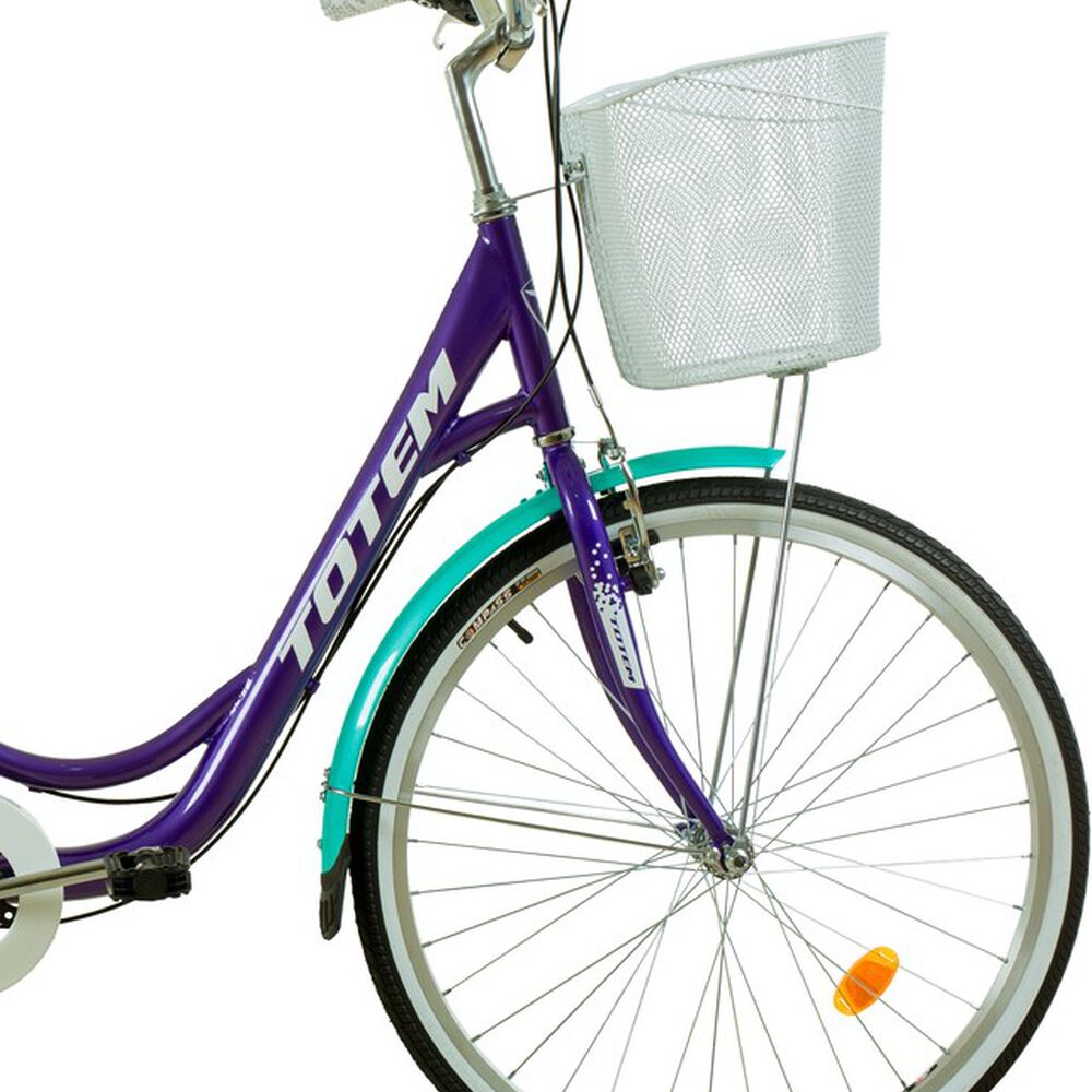 Bicicleta Totem City Dama Aro 26 Morado Turquesa image number 3.0