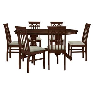 Juego de Comedor Viena Ovalado / 6 Sillas