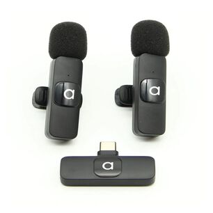 Kit 2 Microfonos Inalambricos Solapa Usb C Bluetooth Audiolab
