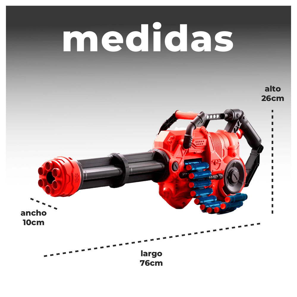 Ametralladora De Dardos Automática Con Trípode Y Luces Led image number 3.0