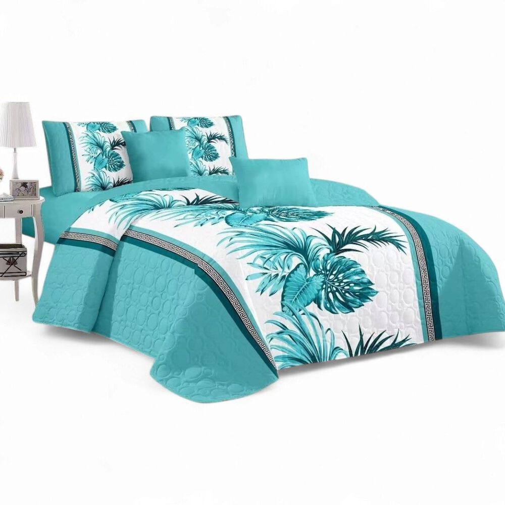 Quilt De Verano Cubrecama Estampado De 180cm X 230cm Colcha Para Cama De 1.5 Plazas Color Q1-24 image number 0.0