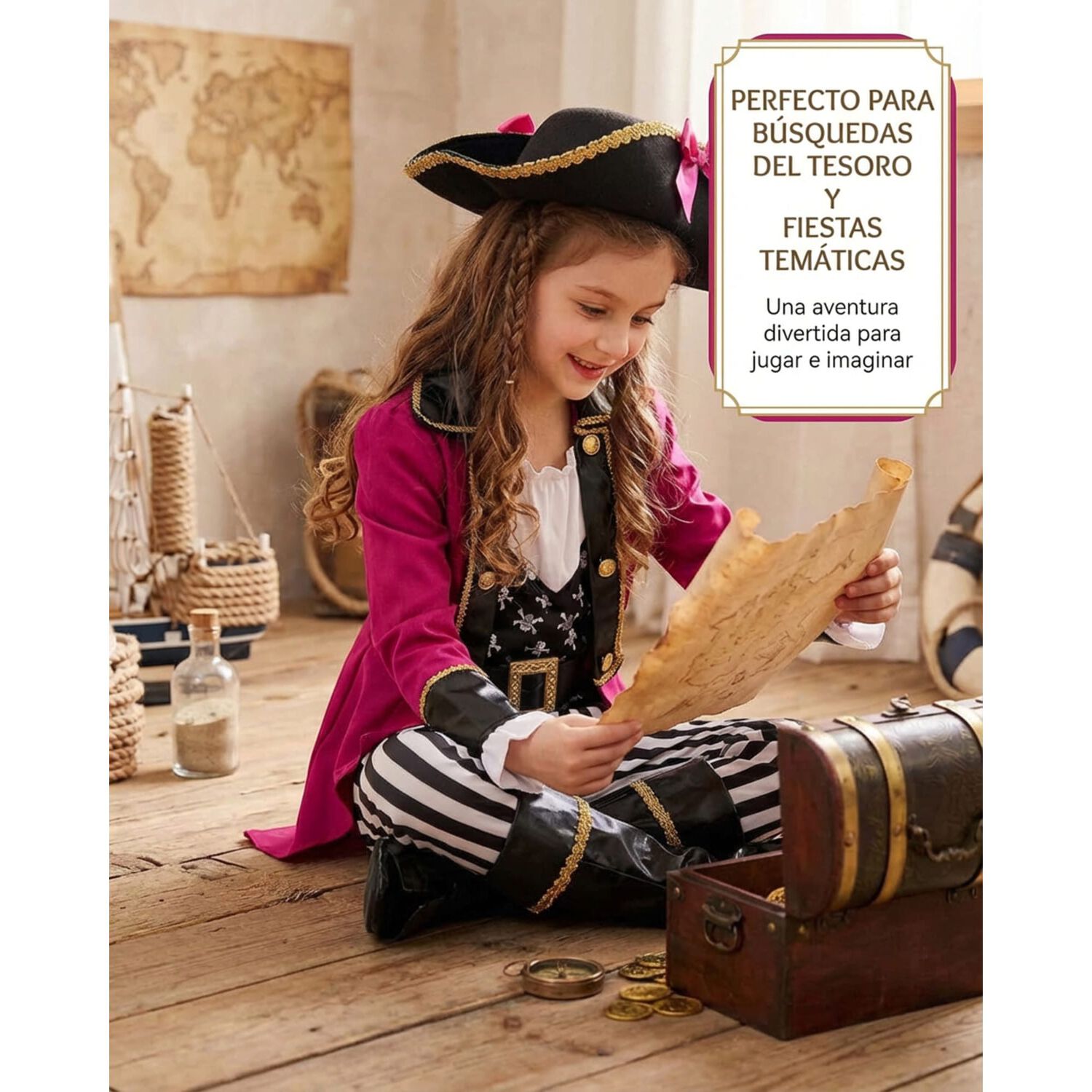 Disfraz Cosplay Pirata Corsario Piratas Infantiles Todos Ni&ntilde;o image number 19.0