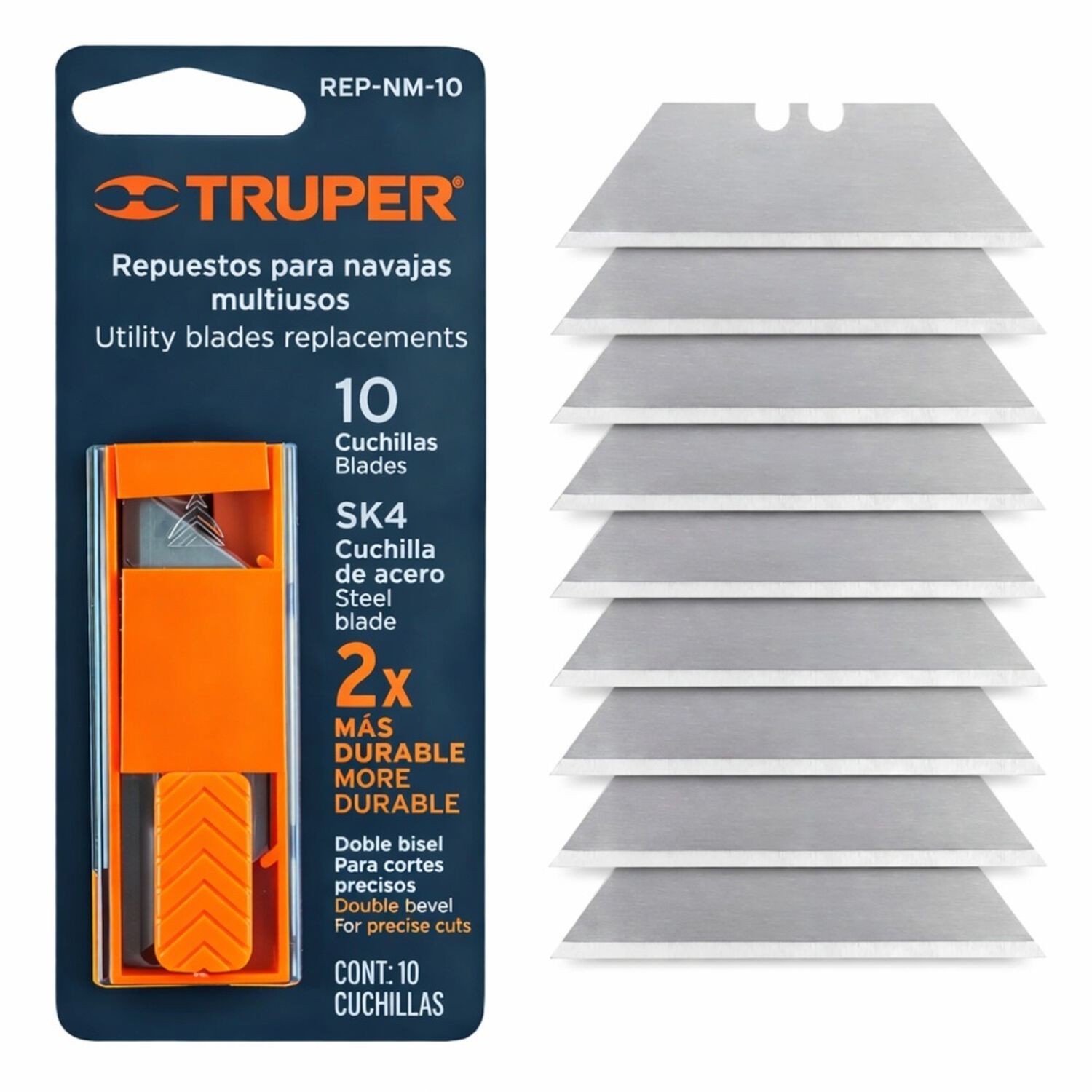 Cuchillas De Repuesto Cartonero Nv-7 Y Nm-6,7, 10pzs Truper image number 1.0