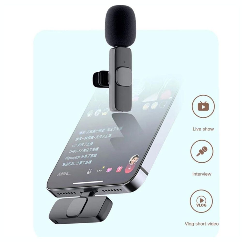 Microfono Inal&aacute;mbrico K8 Para Android Tipo C image number 2.0
