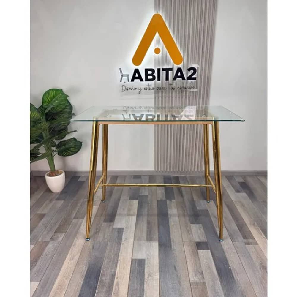 Mesa De Bar Atlas Vidrio - Gold image number 1.0