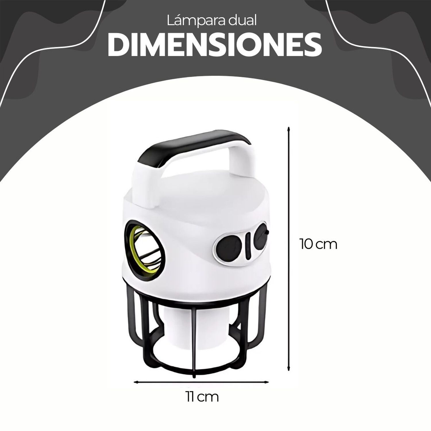 L&aacute;mpara Camping Dual Led Recargable Con Power Bank image number 4.0