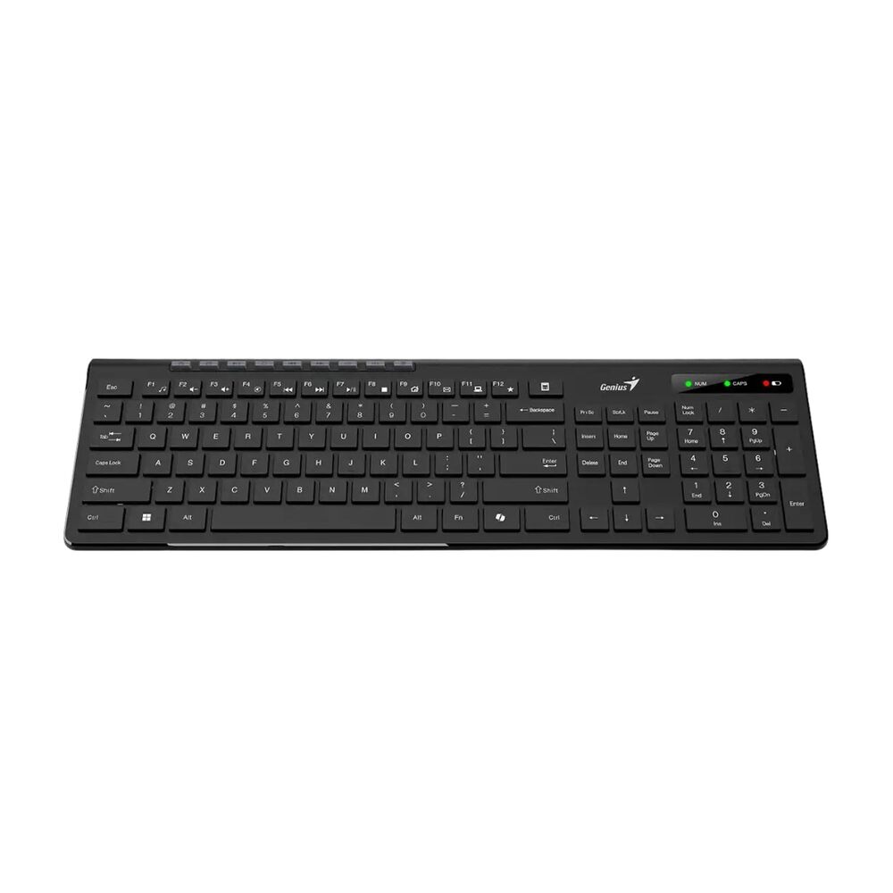 Genius Teclado Multimedia Inalámbrico Slimstar 7230 Ergonómico Español - Negro image number 3.0