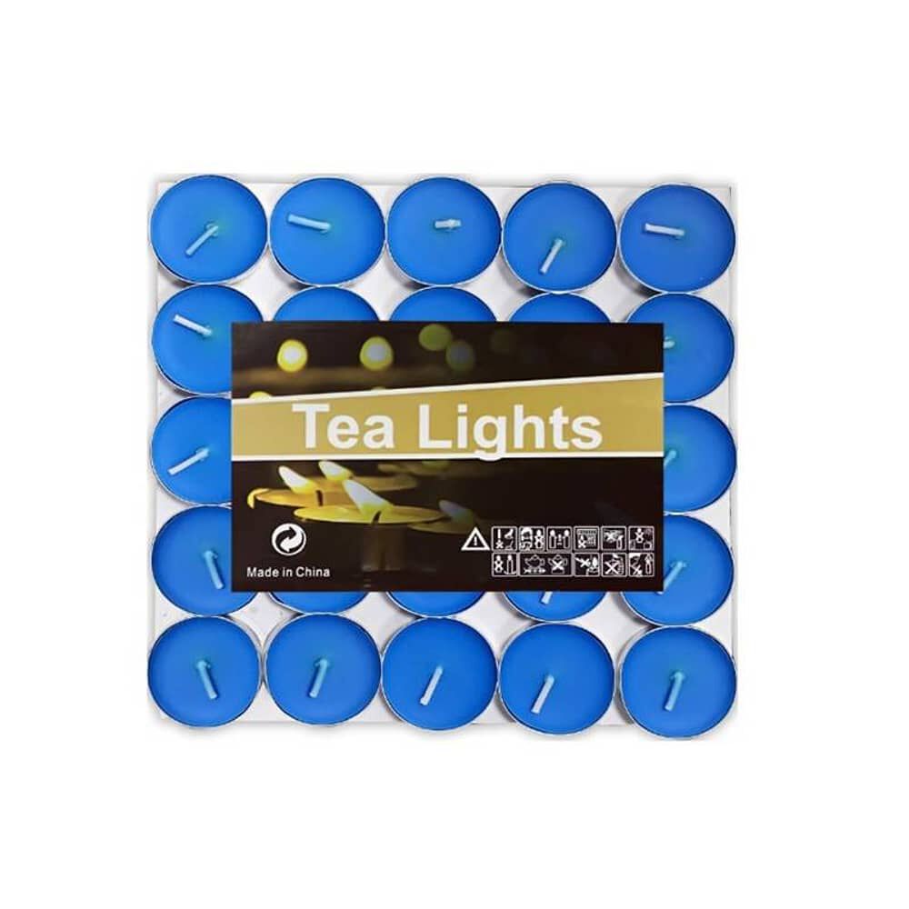 Set 50 Velas Decorativas Azules image number 0.0