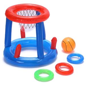 Juego Inflable Infantil Canasta Baloncesto Y Aros Piscina