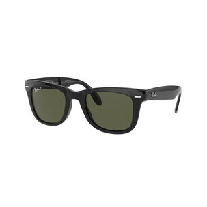Lentes De Sol Wayfarer Folding Negro Polarizados Ray-ban