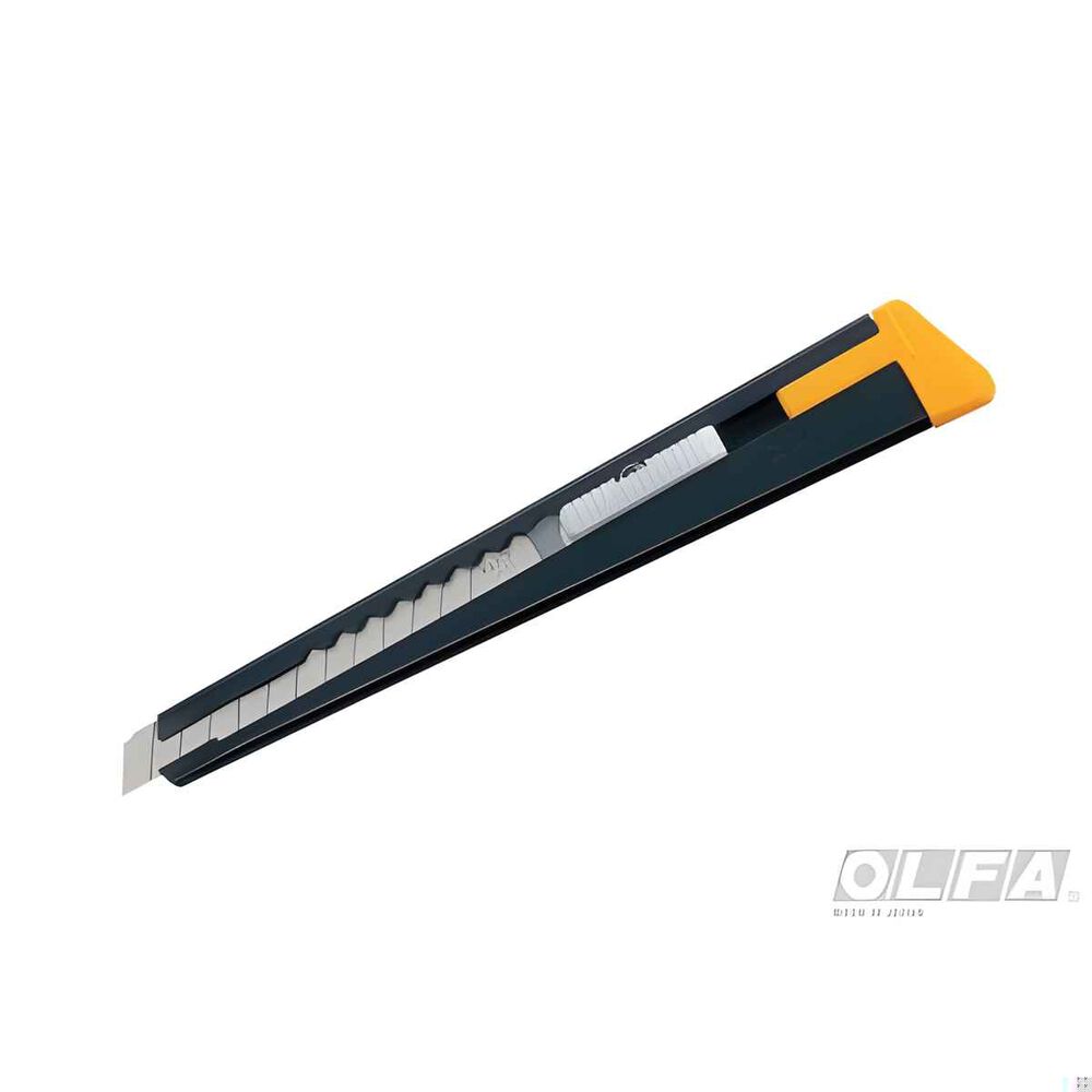 Cuchillo Mediano Con Seguro Automático Y Clip 180-black 9mm - Olfa image number 0.0