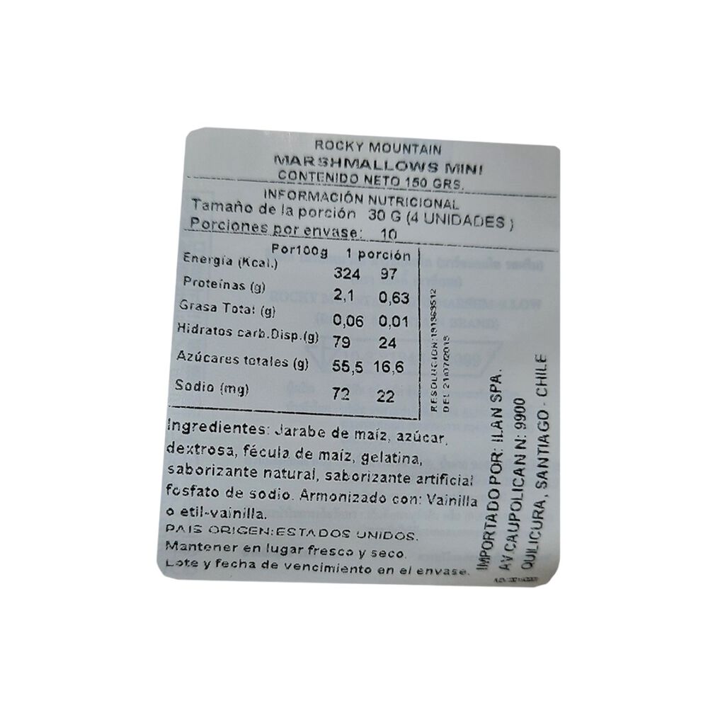 Mini Marshmallows Rocky Mountain Repostería 150g image number 1.0