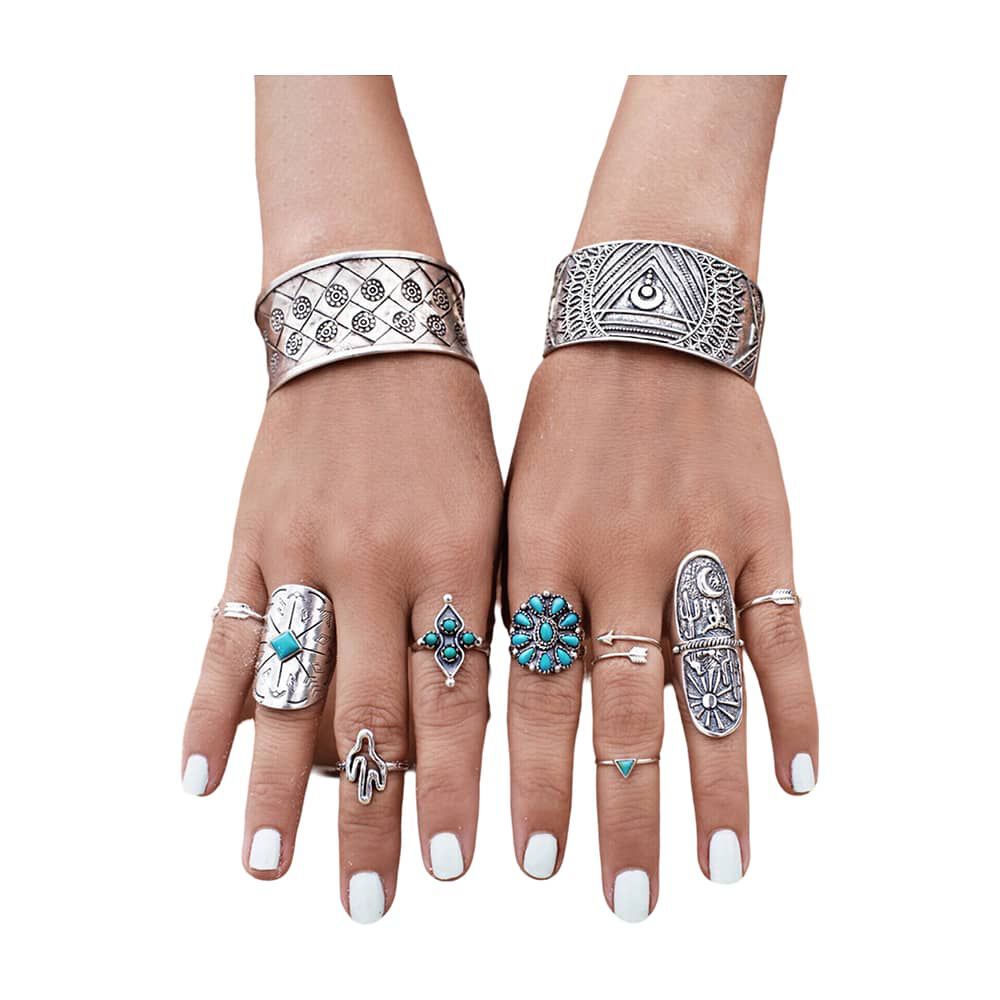 Set Anillos Peque&ntilde;os Boho Chic Ni&ntilde;as Gloriahoon image number 0.0