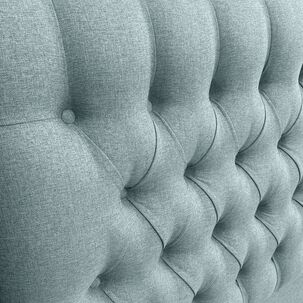 Respaldo De Cama Capitoné Premium Lino Verde King