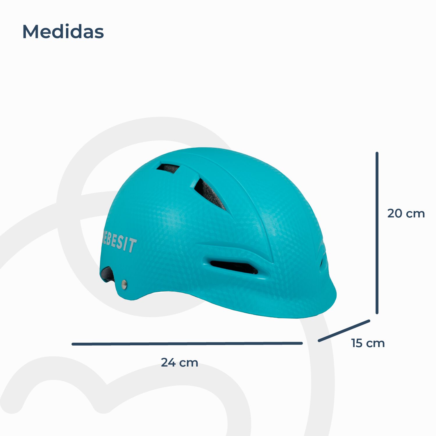 Casco Bicicleta Regulable Ni&ntilde;o Ni&ntilde;a Verde Bebesit image number 4.0