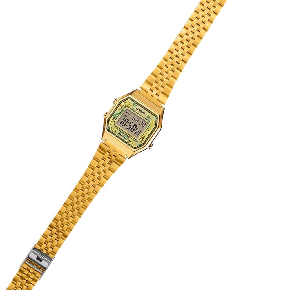 Reloj De Mujer Casio Gold Flowers La680wga-9cdf image number 2.0