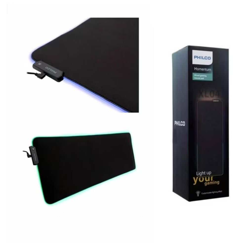 Mousepad Gamer Xl 800x300x4mm Rgb Negro Spl7104 image number 4.0